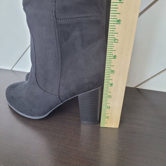 NEW Style & Co. Addyyf Womens 11W Extra Wide Calf Black Knee-High Boots - Picture 6 of 10